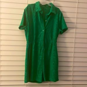 Y2K Green Romper